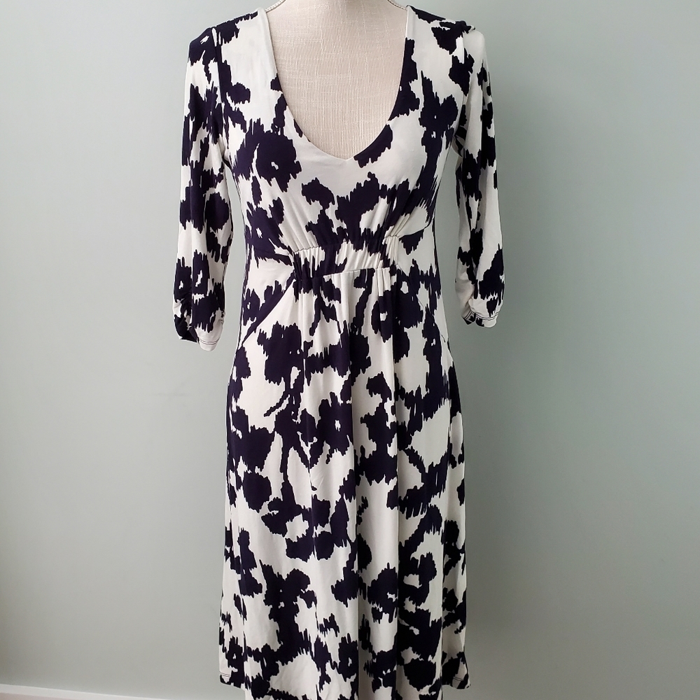 CABI WOMEN'S DRESS MEDIUM BLACK AND WHITE SIZE MEDIUM